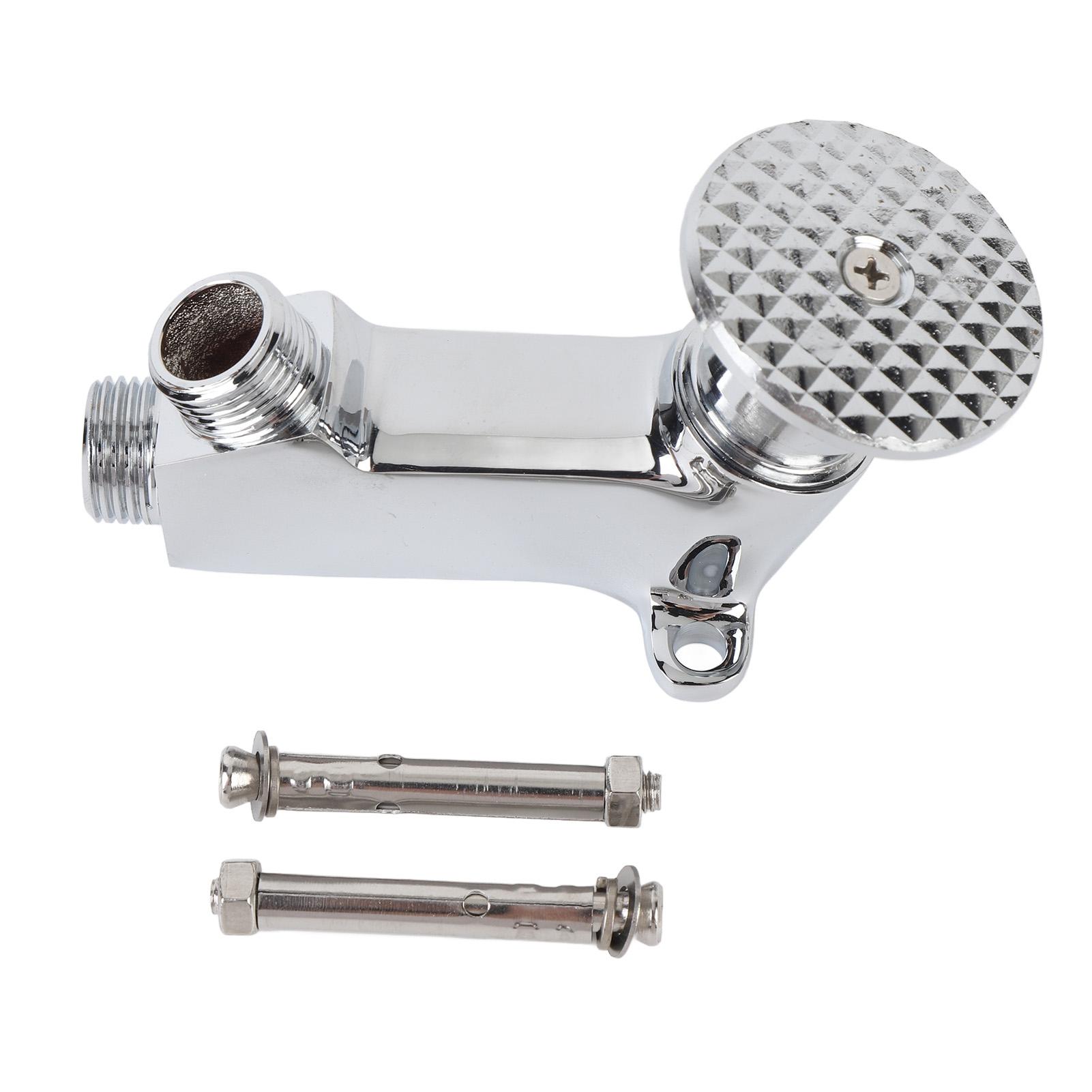 Foot Pedal Control  Valve Brass Faucet Foot Pedal Valve Sturdy Compact Round Easy To Install Rustproof for Bathroom