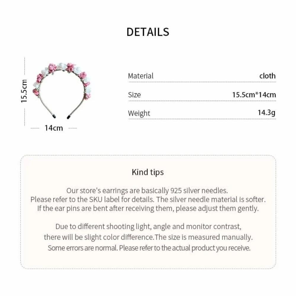 Simulation Flower Fairy Garland Hairbands Adjustable Simulation Flower Hairbands Vacation
