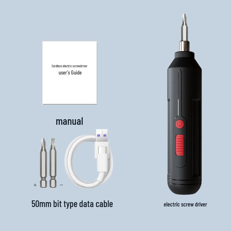 Rechargeable Multifunctional Mini Electric Screwdriver Set for Household Use