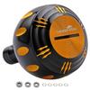HEIGHTEN 45mm Power Reel Handle Knob, 4 Colors, Compatible with Shimano B-Type and Daiwa L-Size Reels, Harmer Series (Black/Gold, 45mm) (269)