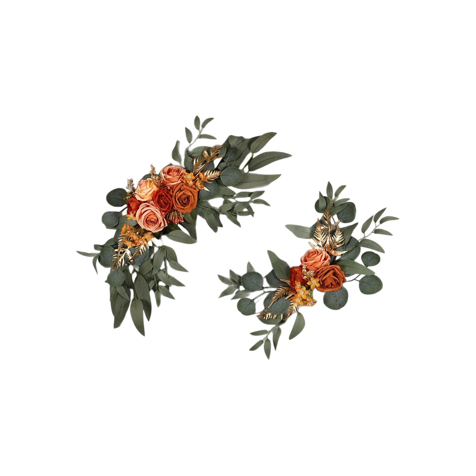 

3D60/40cm Artificial Rose Welcome Archway, Outdoor Wedding Lintel Flower, Wedding Decoration, Artificial Flower Welcome Arrangement One Size