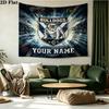 Custom Name Bulldogs Printed Tapestry – Wall Hanging for Bedrooms, Dorms, and Home Decor