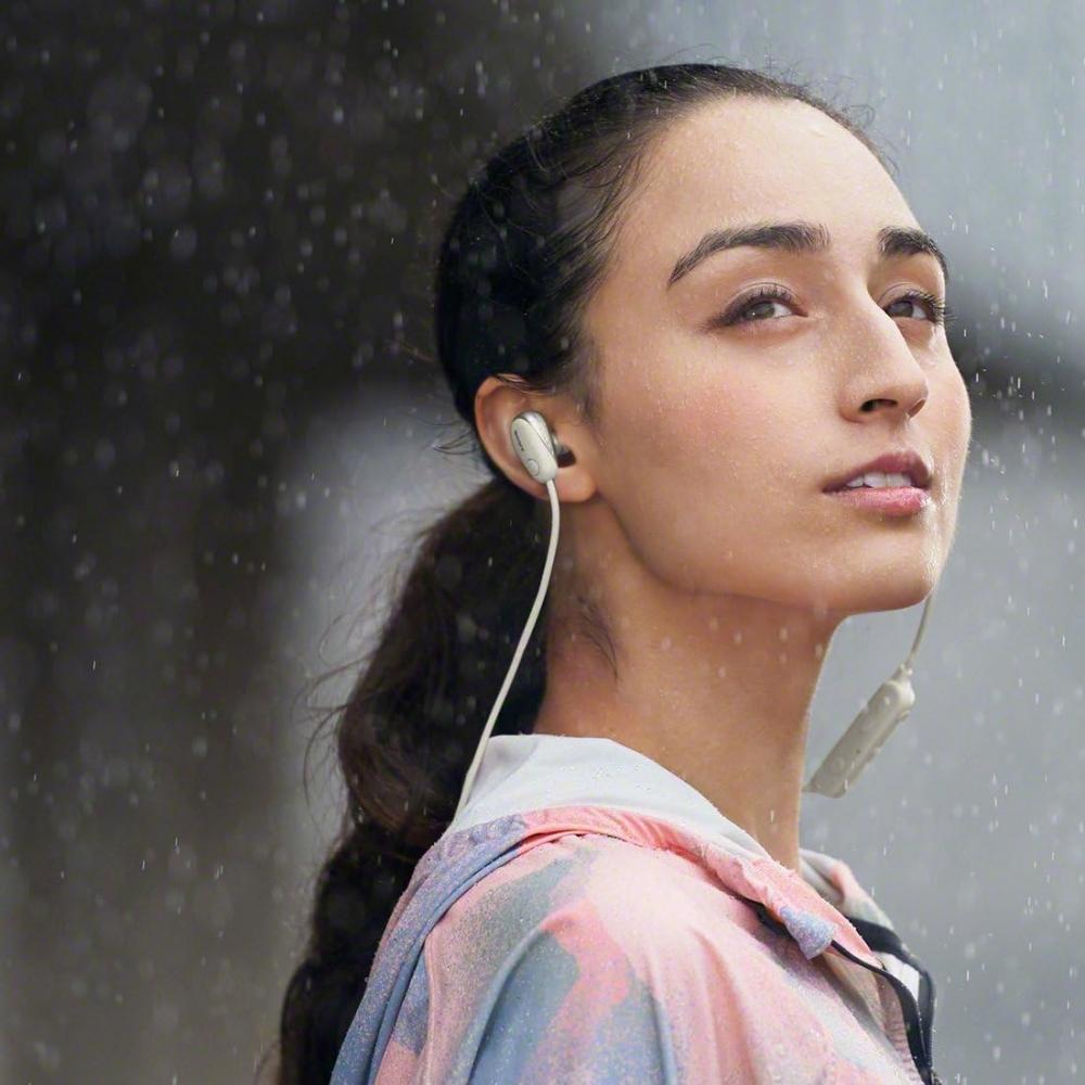 Sony Kabelloses Stereo-Headset mit Geräuschunterdrückung Wi Sp600n Mit Amazon Alexa Mit Mikrofon Wi Sp600n Wm Einzelartikel Weiß