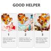 10Pcs Tiger Head Balloons Lovely Animals Pattern Balloons New Year Supplies Indoor Outdoor Animals Theme Balloon