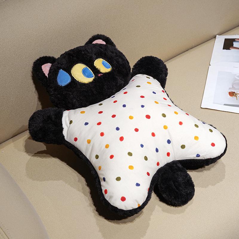 

Non-Toxic Cute Big Eyed Animal Pinching Throw Pillow Soothing Animal Dog Cat Dolls Sleep Companion Doll Sofa Room Birthday Gift 40x50cm