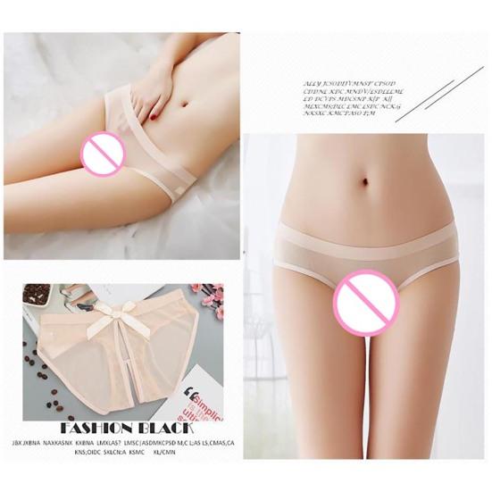 Spodní prádlo Bowknot prodyšné bavlněné krajkové okouzlující kalhotky na líbánky