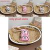 Plush Dog Pig And Rabbit Keychain With Pp Cotton Filling For Gift And Collection