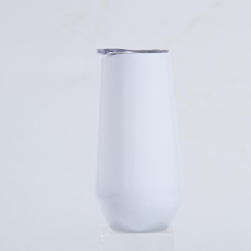 6Oz Eggshell Cup 304 Stainless Steel Swig Double-Layer Vacuum Thermos Cup Creative Red Wine Glass U-Shaped Cup
