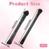 2 Pcs Dual Ended Hairline Brushes, Hairline Concealer Brush Set with Sponge Tip and Soft Bristles for Covering Hair Root Travel Makeup Brush Set for