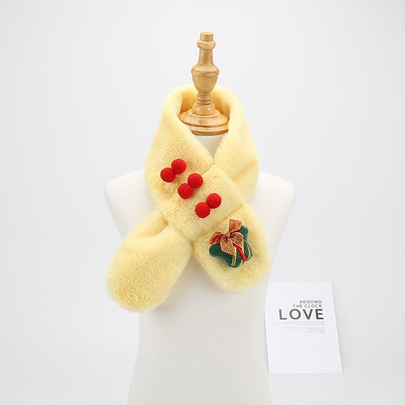 Children's Cute Plush Scarf - Warm Neck Warmer for Boys & Girls, Perfect Holiday Gift