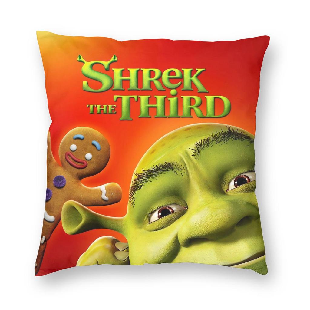 Cartoon Monster Shreks Pillowcase Printed Polyester Cushion Cover Decoration Throw Pillow Case Cover Home Zipper 40X40Cm