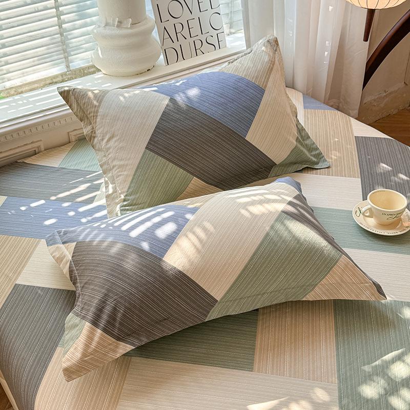 

Хлопковые наволочки: Чистый хлопок, простой стиль для дома, общежитий, одноместных и двухместных комнат (Одиночный/Пара) Pair