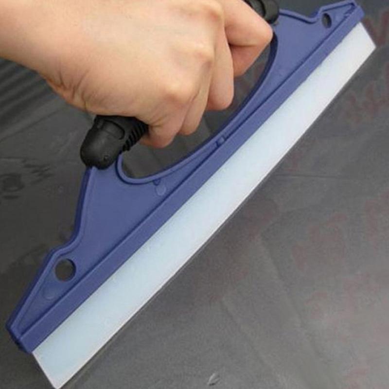 Soft Silicone Car Window Hand Squeegee Nonscratch Auto Glass Water Wiper Drying Scraping Cleaner Scraper Tool