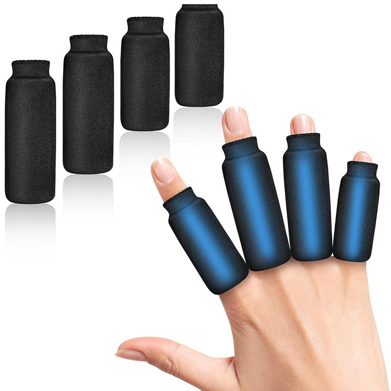 Finger Ice Sleeves 4Pcs Finger & Toe Cold Gel Ice Packs Thumb Ice Packs  Cold Compression Sleeves For Arthritis Hand Care