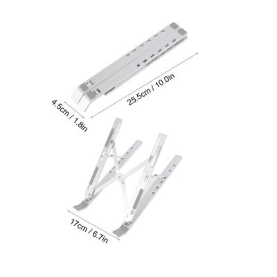 Desk Laptop Stand Foldable Aluminum Alloy Computer Stand Portable Laptop Riser Cooling RackSilver