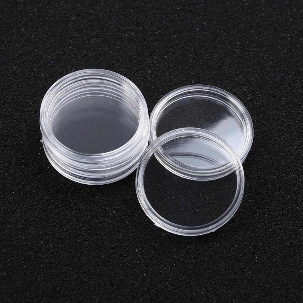 Coin Boxes Plastic Storage Collectibles Cases Dustproof Display Useful