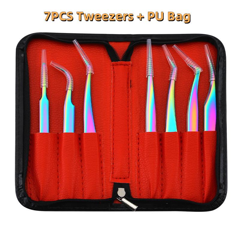 

Щипці для вій Набір для нарощування накладних вій Щипці з нержавіючої сталі Щипці для об’ємних брів Затискач для макіяжу Інструменти для нейл-арту