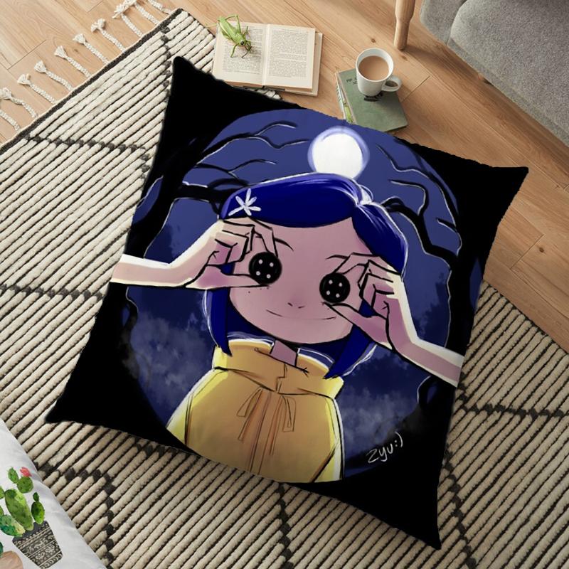 Coraline Cushion Cover Polyester Decorative Pillowcase Throw Pillow Case Home Cushion Cover
