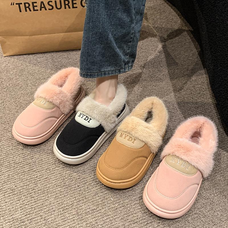 Women's Snow Boots 2024 New Thickened Fluff Comfortable Warm Plush Boots Women Shoes Woman Winter Chunky Boots Woman