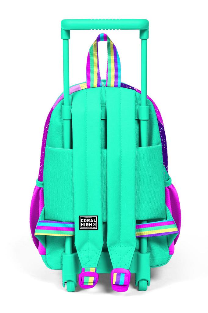 Minik Yuva Trolley-Rucksack Rosa Wassergün Einhorn-Muster Zweifach 24058