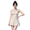 Swimsuit Women's 1011 New Adult Senior Sense Slightly Fat Girl Covering Meat One-piece Conservative Beautiful Seaside Vacation Hot Spring