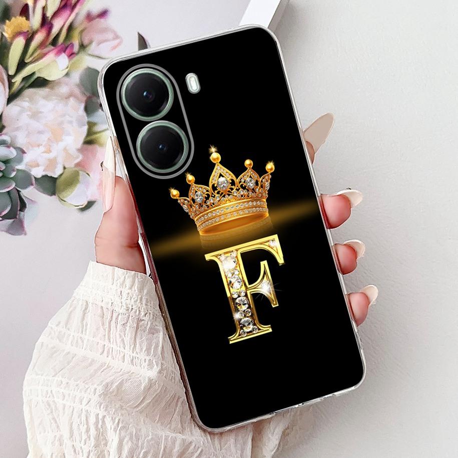 For Xiaomi Poco X7 Pro Case 2025 Cute Crown Letters Soft Transparent Silicone Phone Back Cover For Xiaomi Poco X7 X 7 X7Pro Capa