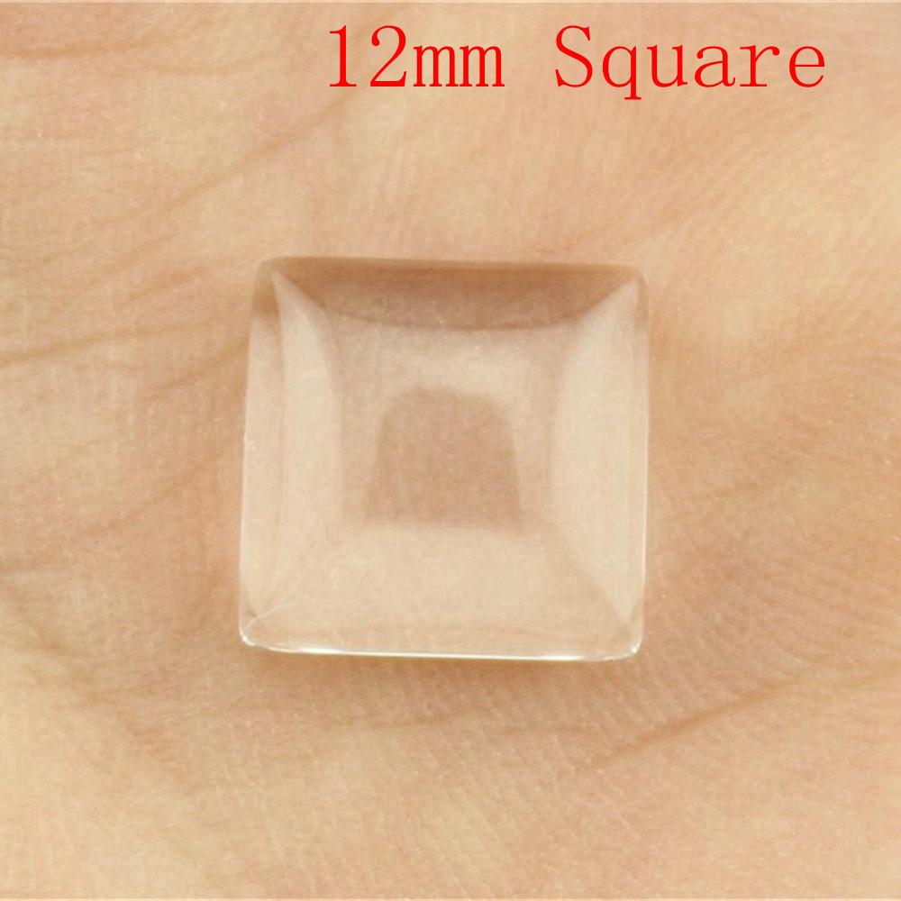 

Прозрачный плоский задний стеклянный кабошон аксессуары детали женские ювелирные изделия массивные богемные изготовление A01-10pcs-12mm