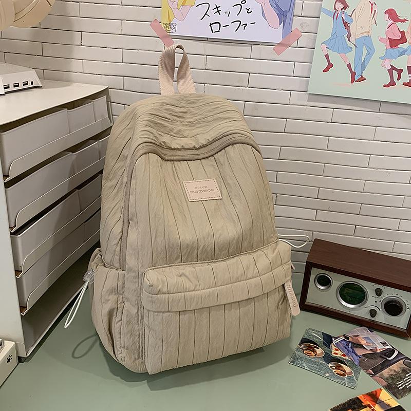 Schoolbag Korean version ins schoolbag for female high school students, versatile high-value large-capacity backpack for junior high school students