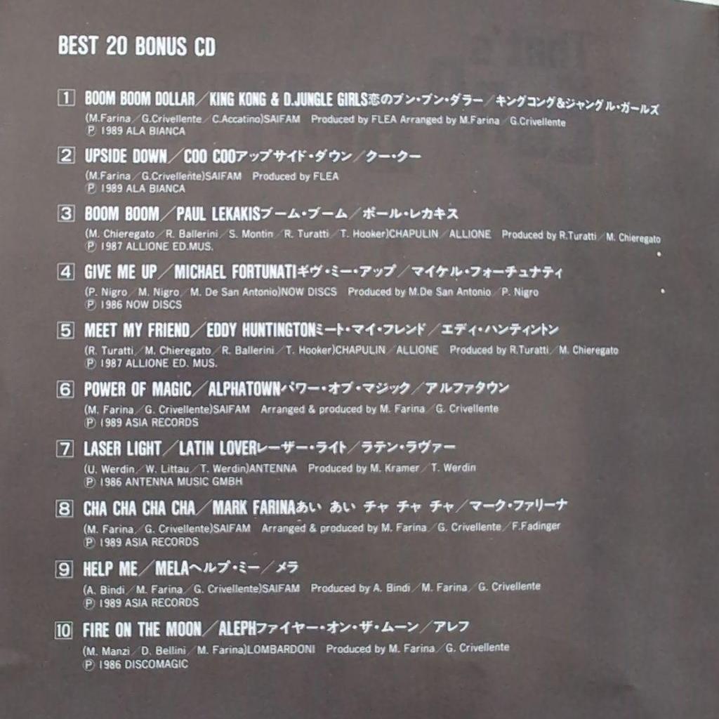 [USED] 2CD THAT'S EUROBEAT Vol.20THAT'S EUROBEAT