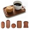Japanese Rectangular Dinner Plate Walnut Wooden Tray Ins Wind Small Wooden Plate