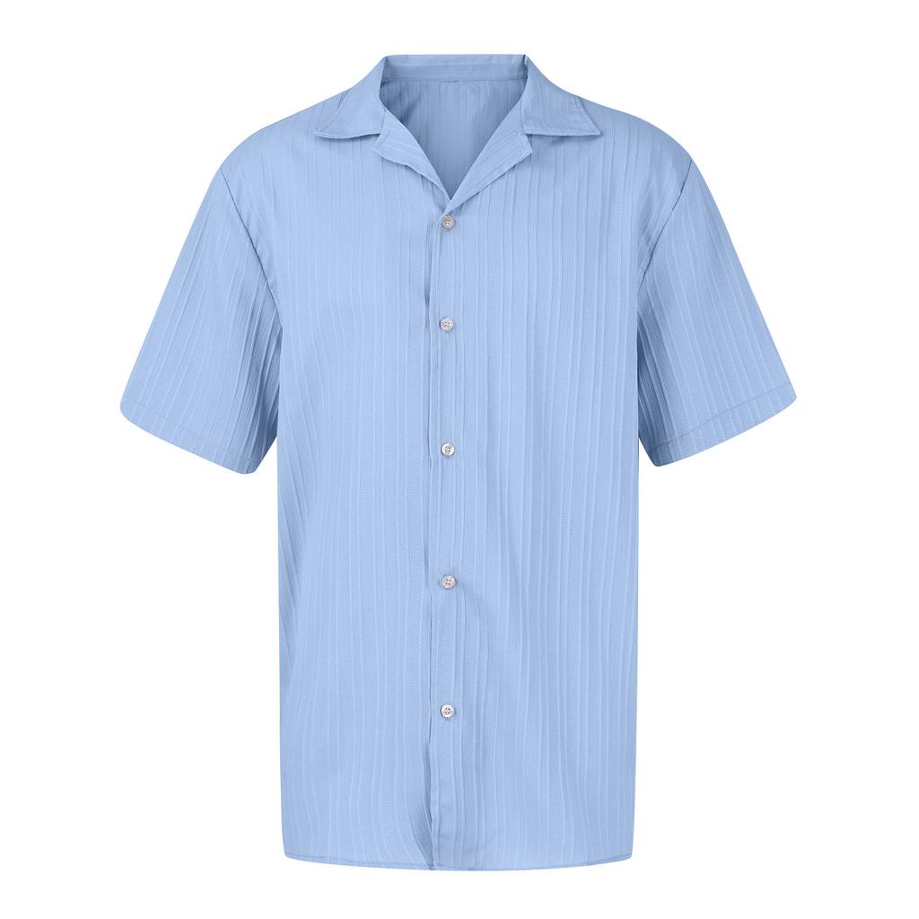 Designer Frühling Sommer Herren Freizeit Baumwolle Leinen Farbe Kurzarm Hemden Lockere Hemden