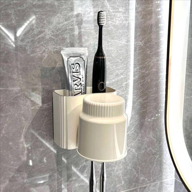 Cmaos Punch-Free Toothbrush and Mouthwash Cup Holder