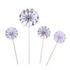 4Pcs/lot Mini Paper Fan Cake Topper Cupcake Toppers Kids Birthday Party Baby Shower Cake Decoration Flags Wedding Favor Supplies