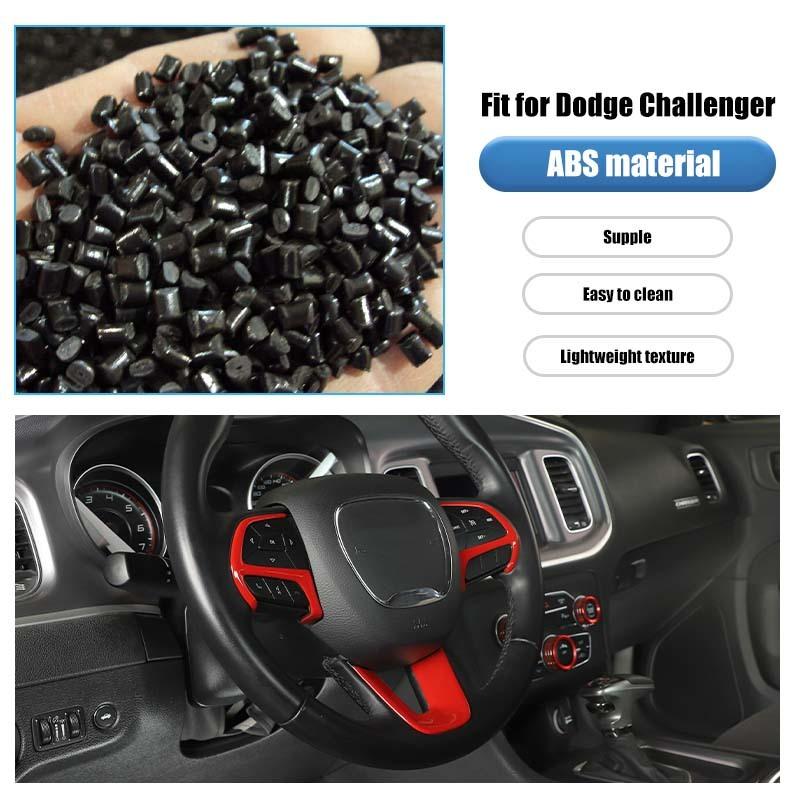 Steering Wheel Decoration shift Paddles air Conditioning Audio Switch Decorative Ring Fit For Dodge Charger For Dodge Challenger Charger