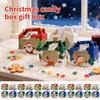 Christmas Goodie Boxes 24 Pieces Reusable Storage Containers Christmas Bakery Treat Box With Window For Pastries Biscuits Food