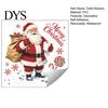 Winter Bathroom Festive Decorations Christmas Toilet Stickers, Funny Santa Claus Waterproof Lid Tank Seat Decals, Ceramic Glaze Safe Decals