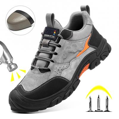 Veiligheidsschoenen voor heren Ademende Werkschoenen Stalen Neus Anti-impact Veiligheidslaarzen Werk Sneakers Onverwoestbare Werkschoenen