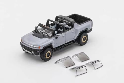 Gaincorp Products 1/64 Scale GMC Hummer EV Pickup (LHD) Gray, Finished Model KS038-218