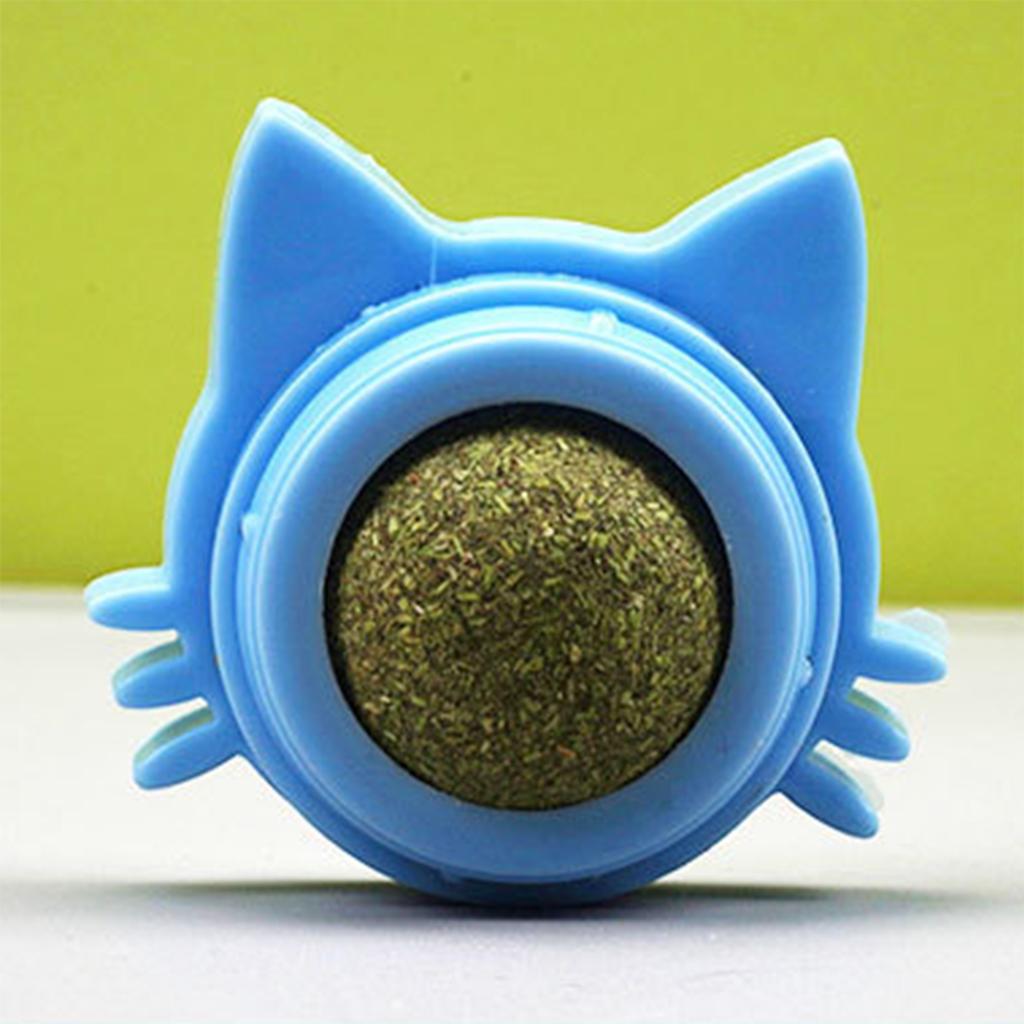 1pc Pet interactive Ball Toy adds fun  Wall Sticker Ball Can Be Rotated Cat Lick Candy Snacks Kitten Toy