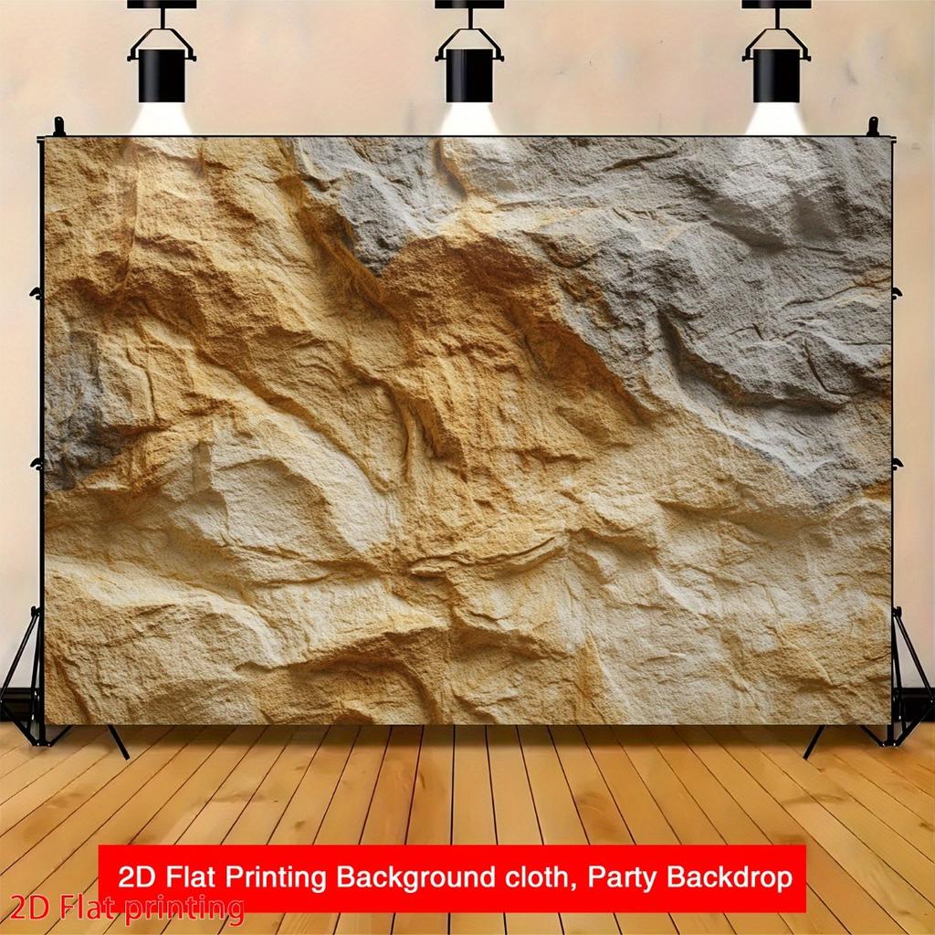 2D Planar Design, 2D Planar Printing Integrated Banner with Sandstone Texture