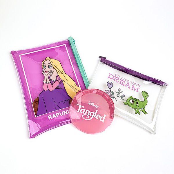 ディズニー プリンセス クリアポーチ3点セット ラプンツェル Disney アコモデ ACCOMMODE