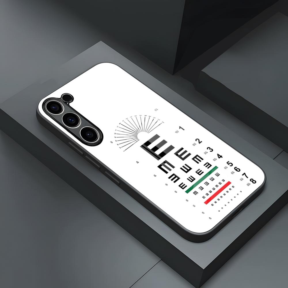 

Medical Eye Vision Chart Phone Case For S24 Ultra Samsung S23 Fe S22 S20 S21 Plus Galaxy A54 A34 A24 A53 Note 20 Glass Cover Samsung s21plus