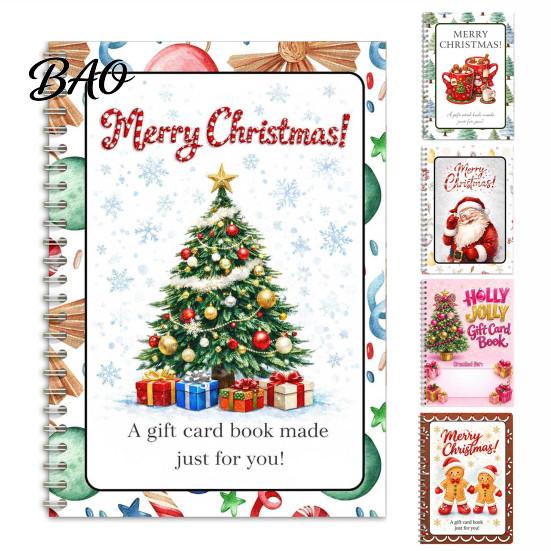 Stocking Stuffers for Teachers Christmas Spiral Bound Book, Vibrant Festive Design Keepsake Booklet, Thoughtful Presents Students Compact Decorative