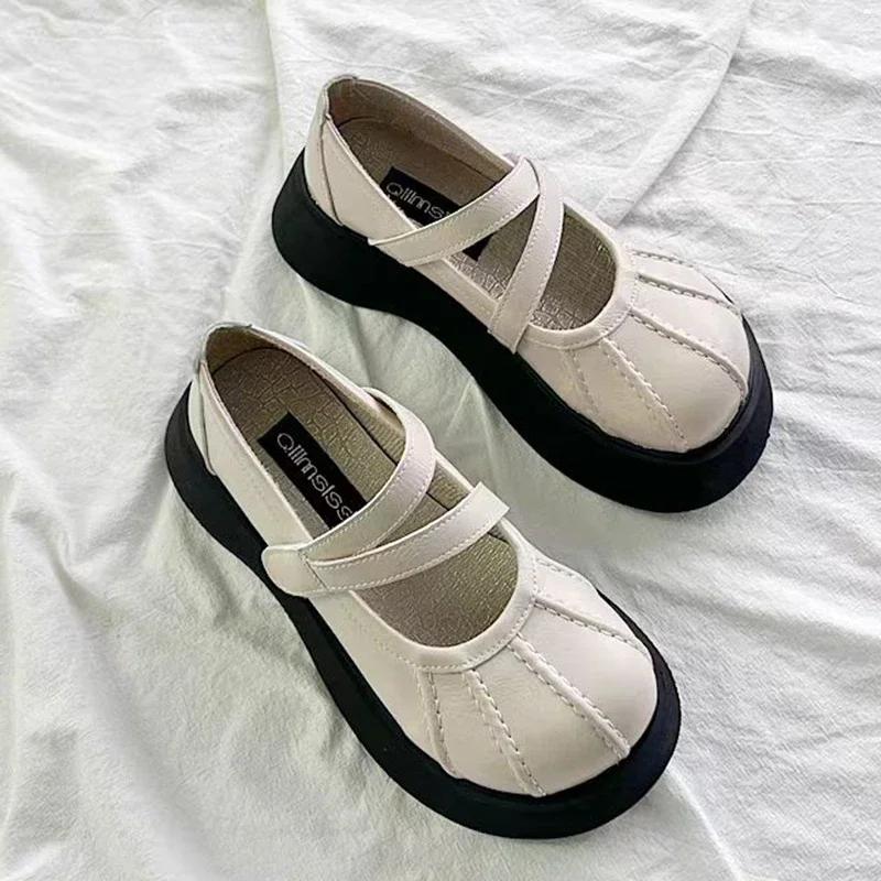 fashion Shoes for Women 2024 High Quality Buckle Strap Women's High Heels Fashion Shallow Dress Pumps Women New Round Toe Platform Heels