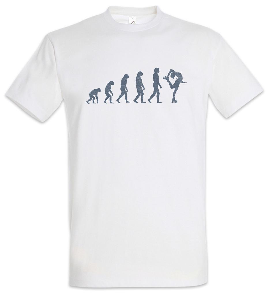 Figure Skating Evolution T-Shirt Mens Womens Tees Top Fun Skater Trainer Coach Sports Sport Training