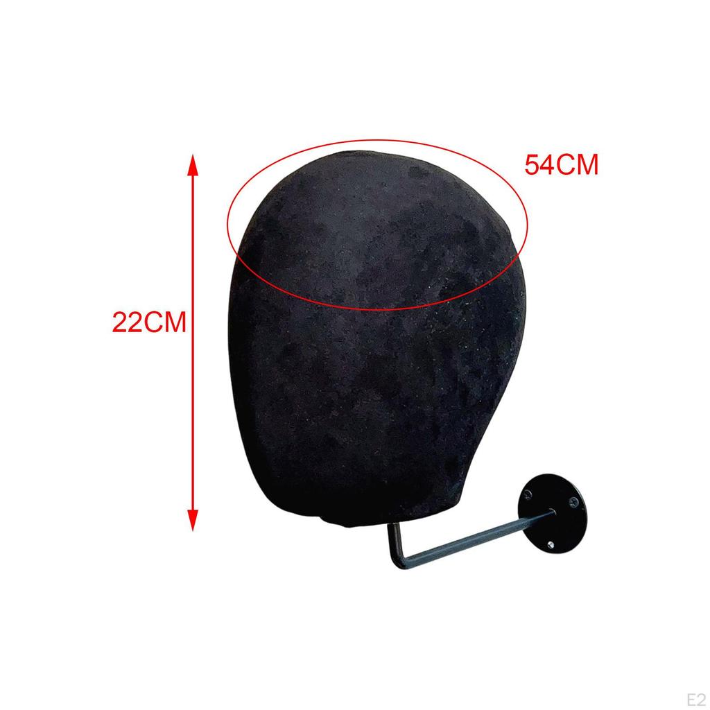 Mannequin head Hat Rack Decorative Storage Holder Display Stand Caps Hanger for Fedora Door Living