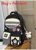 Fashion Backpack With Material And Arch Shaped Shoulder Straps
