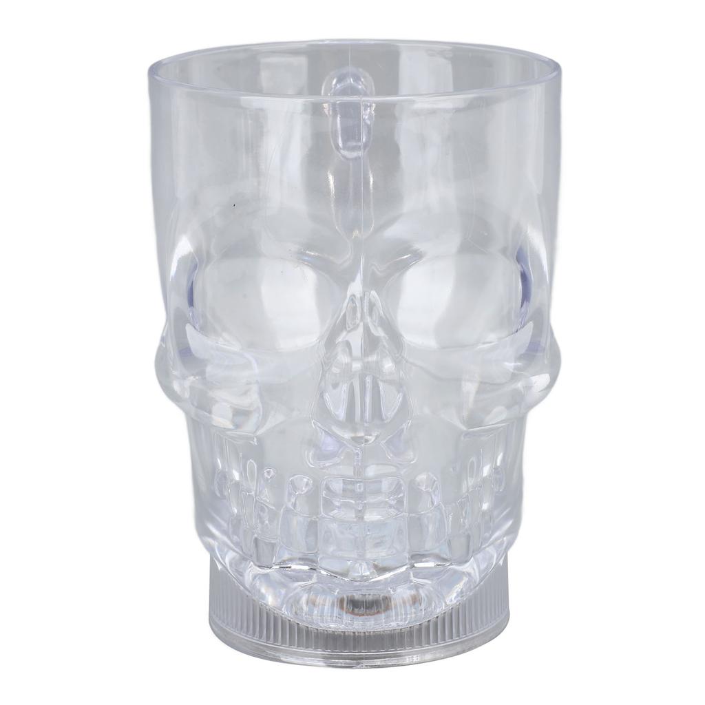20oz Light Up Skull Mug LED ABS Colorful Lights 50mAh Skull Halloween Cups for Halloween Event
