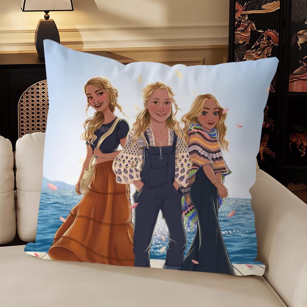Mamma Mia! Classic TV Family Gatherings Pillow Case Sofa Living Room Bedroom Headboard Backrest Cushion Square Cushion Nap Time