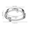 Support de montage de phare LED rond 7 pouces Anneau Acier inoxydable Support de lampe de phare pour Wrangler